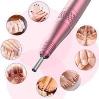 Perceuse à ongles électrique rechargeable professionnelle à grande vitesse 35000 tr/min pour le polissage des ongles