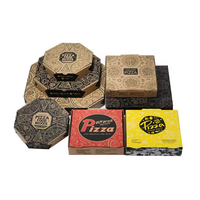 Boîtes à pizza ondulées personnalisées 10 12 14 16 18 pouces, gaufrage de 2mm d'épaisseur isolé, impression d'emballages élégants