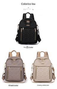 <span class=keywords><strong>Sac</strong></span> à dos imperméable pour <span class=keywords><strong>femme</strong></span>, dernière collection Oxford, couleur unie, broderie minimaliste, vente directe d'usine - Product Image 5