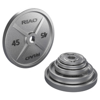 RIAO Gym Fitness Equipment Poids gratuit Plaque d'haltères Plaque de poids en fonte en livres