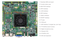 Rockchip RK3399 ARM processeur 64 bits six cœurs 4k 10USB 6 * RS232 MINI PCIE emplacement pour carte SIM carte mère Android