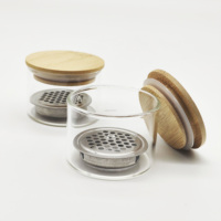 Gobelet en verre anti-déversement avec couvercle pour liquides acryliques, nettoyage des pinceaux à ongles et stockage du monomère, outil de manucure pour salon