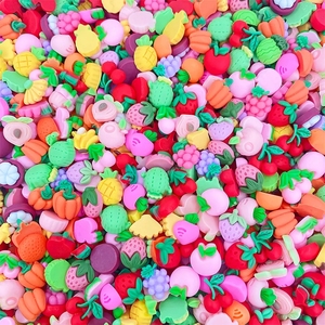 Mini frutta cibo Dessert simpatico cartone animato Flatback resina Cabochon per accessori per Nail Art fai da te Scrapbooking artigianato - Product Image 2
