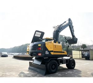 Excavadora de Ruedas HW150 con Cucharón de 0.58m³ y Motor Diésel de 125kW, Excavadora Hidráulica de Alta Calidad en Oferta - Product Image 2