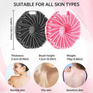 Cepillo Exfoliante de Silicona Ecológico para Ducha, Esponja Limpiadora Corporal de Mano, Cepillo de Silicona para el Cuerpo - Product Image 3