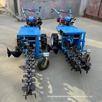 Motoculteur Rotatif Thermique (Essence/Diesel) pour Jardinage, Désherbage, Travail du Sol – Type Poussé à la Main pour Ferme, Verger et Pelouse