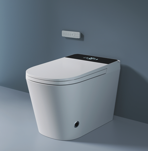 مرحاض ذكي للحمام بجهاز استشعار قدم ممدود مثبت على الأرض جهاز تحكم عن بعد أوتوماتيكي بدون خزان ذكي للحمام - Product Image 2