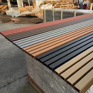 Hot bán sinh thái thân thiện slated Bảng điều chỉnh tường ngoài trời Panel co-đùn WPC gỗ tường ốp - Product Image 1