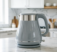 Bouilloire électrique sans fil vintage 1,8 L, 1000-1800 W, base rotative à 360°, arrêt automatique, en acier inoxydable, vente en gros YD-1863