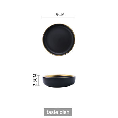 4'' black tast dish