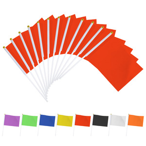 Custom-made portable and durable polyester material small flag event <b>supplies</b> - Product Image 3