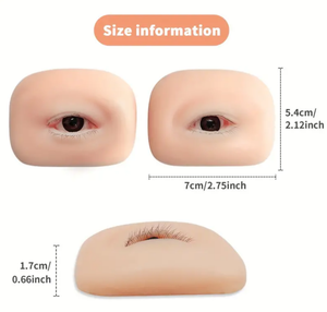 Eyelash Extension Practice Mannequin <b>Head</b> with Realistic Open Eyes for Lash Academy <b>Training</b> Use - Product Image 6
