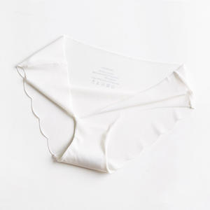 String pour femme en soie glacée Pure Desire, taille basse, triangle sexy, sous-vêtements de sport sans trace, uni, teinture unie, antistatique, séchage rapide - Product Image 2