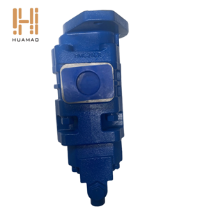 Repuestos Hidráulicos para Cargadoras: Bomba Hidráulica de Triple Engranaje con Eje Recto de Hierro Fundido Azul al por Mayor - Product Image 1