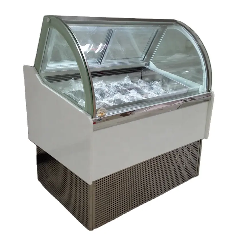 12 trough new product popsicle ice cream display cabinet refrigerator