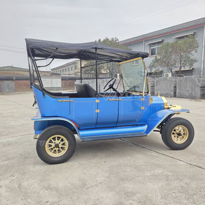 Voiture classique rétro bleue personnalisable, voiture de luxe vintage, voiture électrique vintage, voiture classique 5 places - Product Image 4
