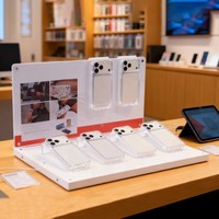Support d'affichage en acrylique en forme de L pour coques de téléphone portable et écouteurs Bluetooth avec affichage numérique personnalisé