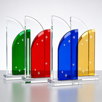 Trophée personnalisé en cristal, double couche, cristal K9, impression UV, gravure CNC, OEM, ODM, vente en gros