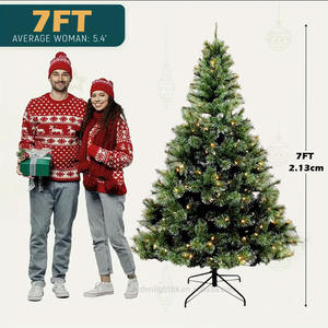 Árbol de Navidad de Agujas de Pino Verde de 7 Pies, Ecológico, de Alta Calidad, con Luces LED, para Decoración de Hogar, Hotel, Centro Comercial y Fiestas, Precio al por Mayor - Product Image 2