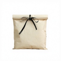 Sac à poussière en coton naturel réutilisable et écologique, portable, avec rabat, pour vêtements, logo personnalisé imprimé, emballage de chaussures et de robes, haute qualité, tendance