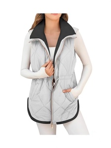<span class=keywords><strong>Chaleco</strong></span> de Invierno <span class=keywords><strong>Acolchado</strong></span> Ligero sin Mangas para <span class=keywords><strong>Mujer</strong></span>, con Cuello Alto y Forro de Sherpa, Venta al Por Mayor Personalizada - Product Image 6