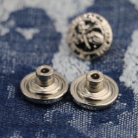 Bouton de jean personnalisable de haute qualité, écologique, électroplaqué, en alliage de zinc de luxe avec décoration en strass pour vêtements
