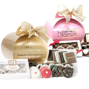 Caixa de biscoitos de doces com logotipo personalizado, caixa de papel para bolos e doces, caixa de papel para embalagem de bolos e doces, caixa de presente para o dia das mães