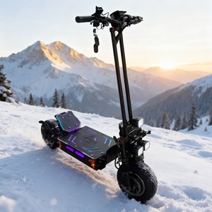 Trottinette électrique haute performance avec siège, moteur brushless 72V 15000W, corps en alliage d'aluminium TFT, vitesse maximale 110-120 km/h, trottinette M13 - Product Image 5