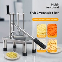 Hete verkoop kleine handmatige verticale frietjes- en komkommer-/aardappel snijmachine voor thuisgebruik, ook geschikt voor fruit.