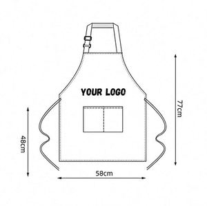 Promotion Custom Logo Printed Embroidery <b>Aprons</b> Waterproof <b>Kitchen</b> <b>Apron</b> Luxury <b>Apron</b> Custom - Product Image 3