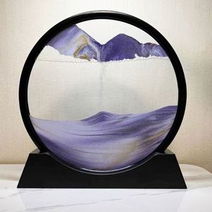 Creative Quicksand Painting Decompression Art <b>Home</b> Living Room Office Ornaments Desktop Decoration Light Luxury Hourglass - Product Image 2