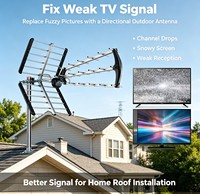 UHD-8910 Hochleistungs-HD-Richtantenne 5G LTE 4K UHF Yagi TV-Antenne Stahl-Aluminium-Konstruktion Außenmontage auf Mast 470-694MHz