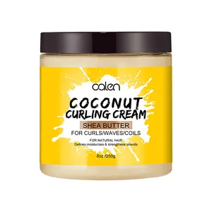 250g Ingredientes Naturais Melhora Ondas e Cachos enquanto Adiciona Definição Coconut Scent Cold Curling Cream