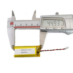 리튬 폴리머 <span class=keywords><strong>3.7V</strong></span> 742045 630mAh <span class=keywords><strong>LiPO</strong></span> 셀 충전식 리튬 이온 배터리 (PCM 포함) 금속 탐지기 헤드폰 - Product Image 2