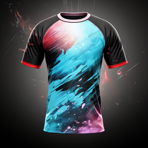 T-shirts de compétition de jeu électronique personnalisés avec logo ODM, sublimation personnalisée, t-shirts d'équipe personnalisés, t-shirts de jeu Free Fire - Product Image 3