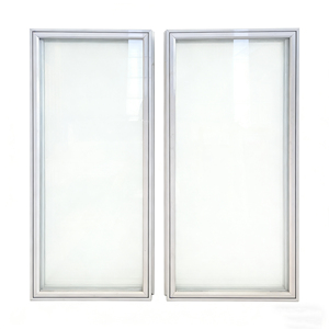 Réfrigérateur durable à double température avec porte vitrée et refroidissement par air pour supermarchés, magasins de proximité et stockage de boissons électroniques - Product Image 2