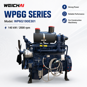 Moteur <span class=keywords><strong>diesel</strong></span> SCDC Weichai WP6G190E301 140 kW à démarrage électrique pour bulldozer industriel, chargeuse et rouleau compacteur à tambour unique. - Product Image 1
