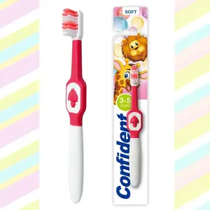 Brosse à dents mignonne portative de dessin animé d'enfants de blanchiment des dents personnalisée par norme de BRC pour des enfants