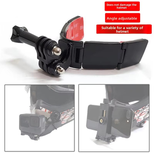 Soporte de barbilla para casco para cámaras GoPro 13 12 11/Insta360 ACE/DJI Action, accesorios ajustables POV para motocicleta y teléfono - Product Image 1