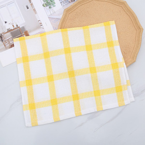 Paño de Cocina de 38x64 cm, de Poliéster y Algodón Teñido, Absorbente, con Patrón de Cuadrícula - Product Image 4