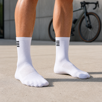 Chaussettes de cyclisme imprimées par sublimation en grande série, chaussettes athlétiques pour le cyclisme, la course à pied et les trajets urbains