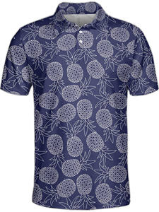 OEM de alta calidad de diseño suave logotipo personalizado bordado antiarrugas de secado rápido Premium Golf Polo abotonado camisas - Product Image 4