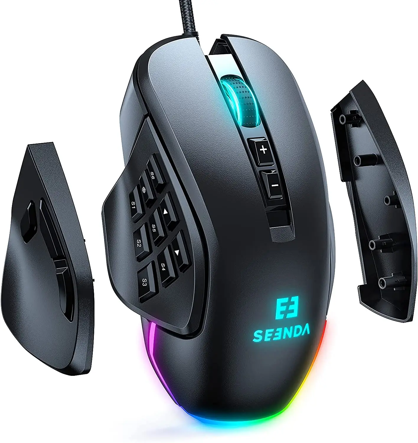 Seenda Gaming Mouse for Computer Programmable and Customize Mouse Ergonomic Wired Mice