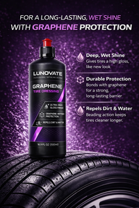 น้ำยาเคลือบเงายางรถยนต์ LUNOVATE กราฟีน (500 มล.) ฟื้นฟูยางที่ซีดจาง ให้ความเงางามเป็นพิเศษ ปกป้องทนทาน ป้องกันสิ่งสกปรก กันน้ำ กันรังสียูวี สำหรับรถยนต์ - Product Image 5