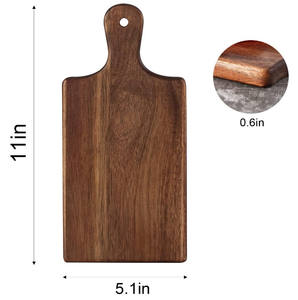Haute qualité personnalisé acacia en bois anniversaire de mariage Charcuterie fromage viande Pizza <span class=keywords><strong>pain</strong></span> <span class=keywords><strong>planche</strong></span> à découper en bois avec poignée - Product Image 4