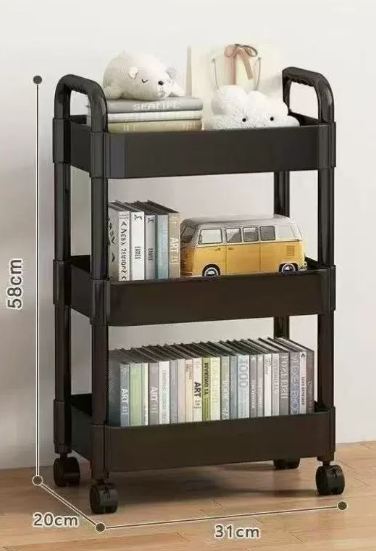 black three-tier [with free pulley]