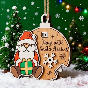 Pafu Navidad cuenta regresiva decoración 2026 divertidos días colgantes hasta Navidad cuenta regresiva signo Navidad Adviento calendario ornamento - Product Image 3