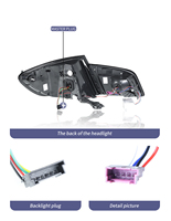 Lampu Belakang LED JUSHUN US Stock untuk BMW Seri 5 F10 F18 2011-2017 Lampu Sein Dinamis Rakitan Lampu Belakang Plug and Play
