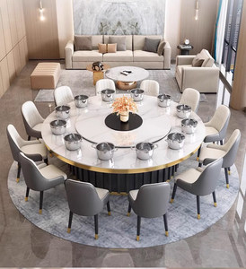 Tavolo da Pranzo di Lusso con Piattaforma Girevole Automatica per Casa, Ristorante e Uso Commerciale - Product Image 6
