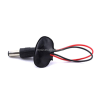 DC 5.5*2.1mm 3.5mm 암 전원 어댑터 12cm 6F22 T-형 9V 배터리 버튼 배터리 캡